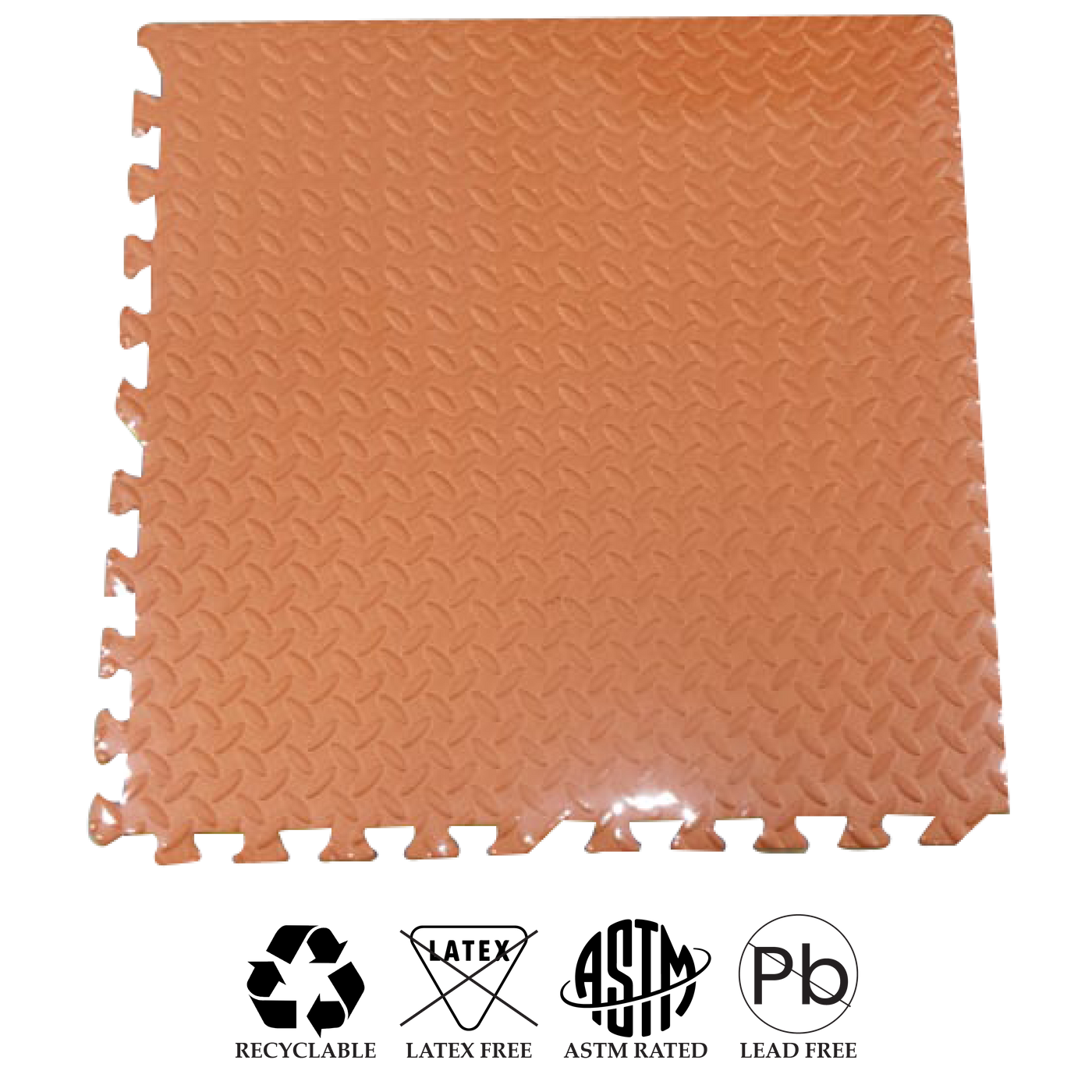 Interlocking EVA Floor Mat - Orange, Green, Yellow & Blue (Set of 4pcs.) - 12mm