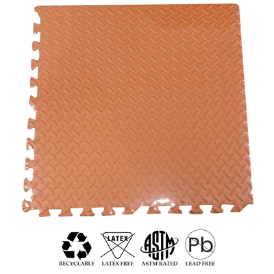 Interlocking EVA Floor Mat - Orange, Green, Yellow & Blue (Set of 4pcs.) - 12mm