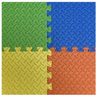 Interlocking EVA Floor Mat - Orange, Green, Yellow & Blue (Set of 4pcs.) - 12mm